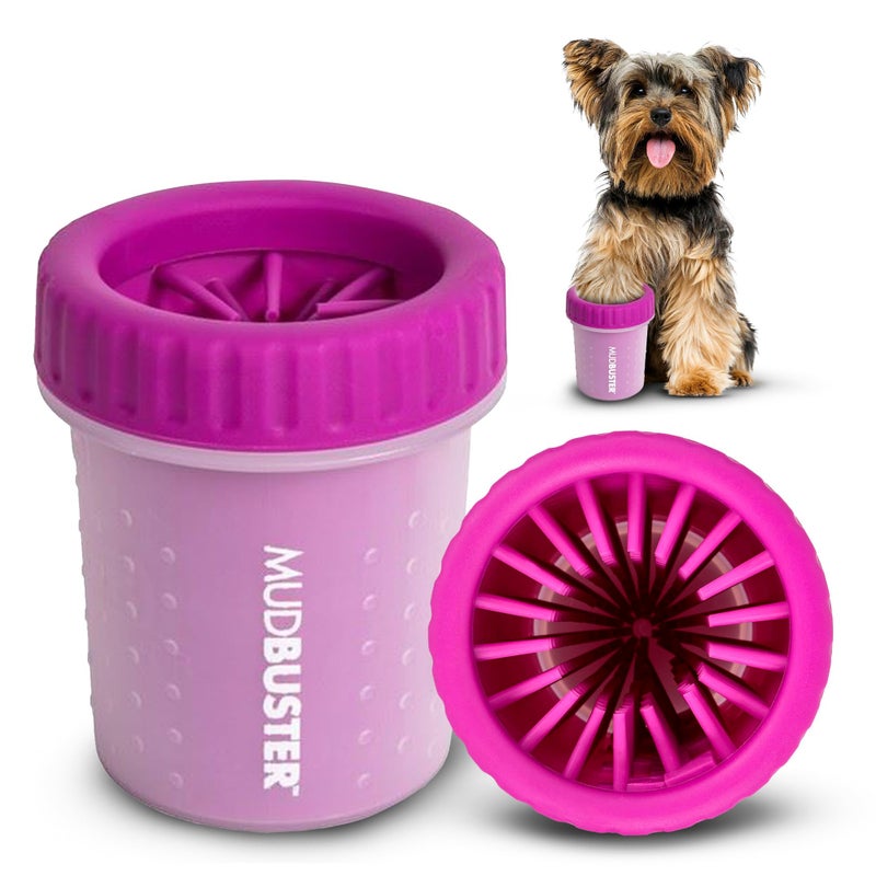 Dexas MudBuster Portable Dog Paw Cleaner, Small, Fuchsia - Premium Quality Pet Accessory - Image 1